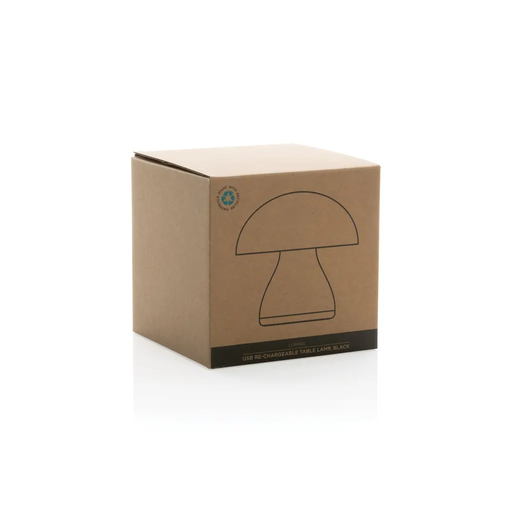 Stolna USB lampa od reciklirane plastike Luming RCS P513.74 black-11