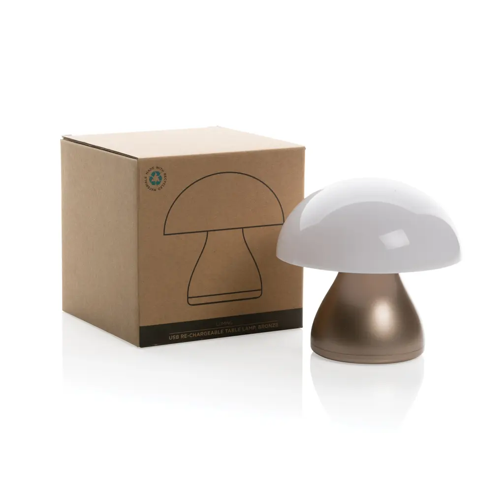 Stolna USB lampa od reciklirane plastike Luming RCS P513.74 bronze-10