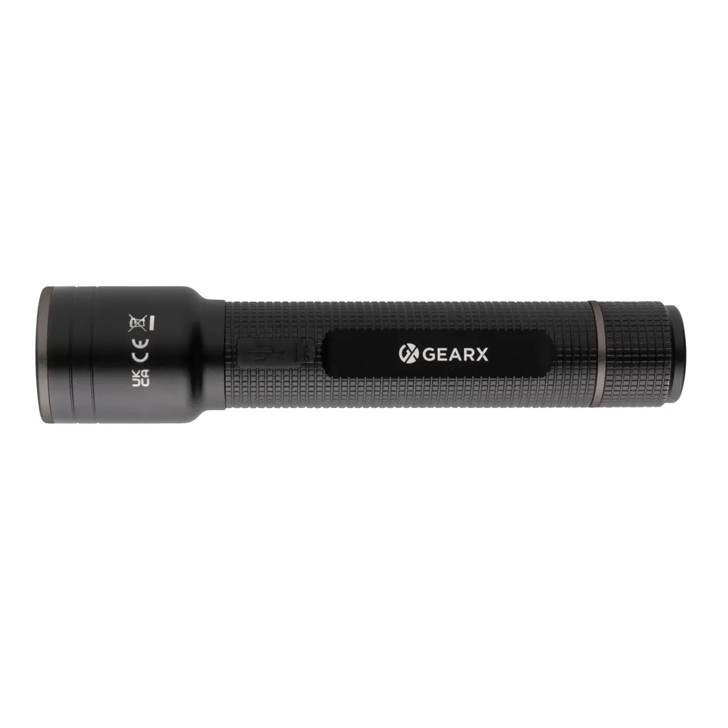 Velika punjiva USB svjetiljka Gear X RCS P513.92 black-4