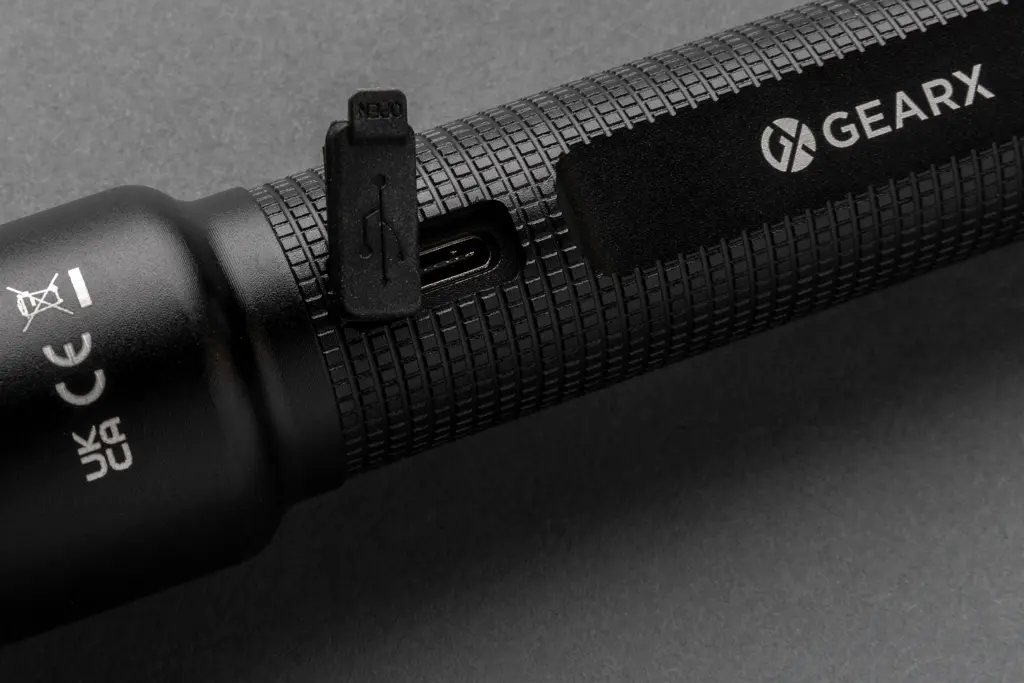 Velika punjiva USB svjetiljka Gear X RCS P513.92 black-11