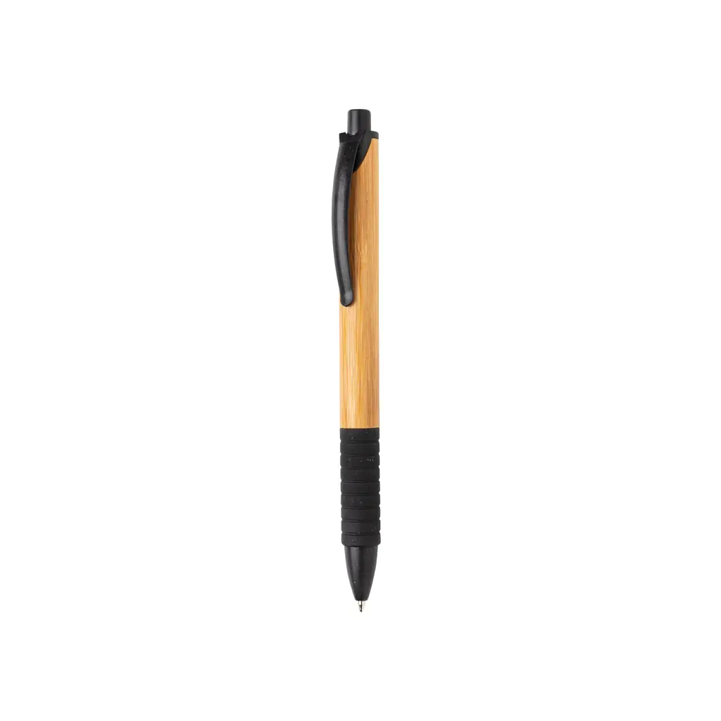 Olovka od bambusa i pšenične slame P610.53 black-1