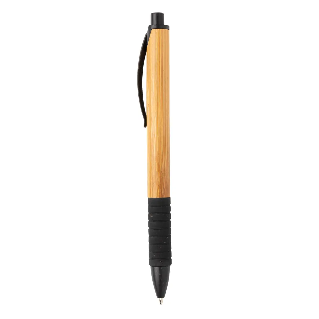 Olovka od bambusa i pšenične slame P610.53 black-2
