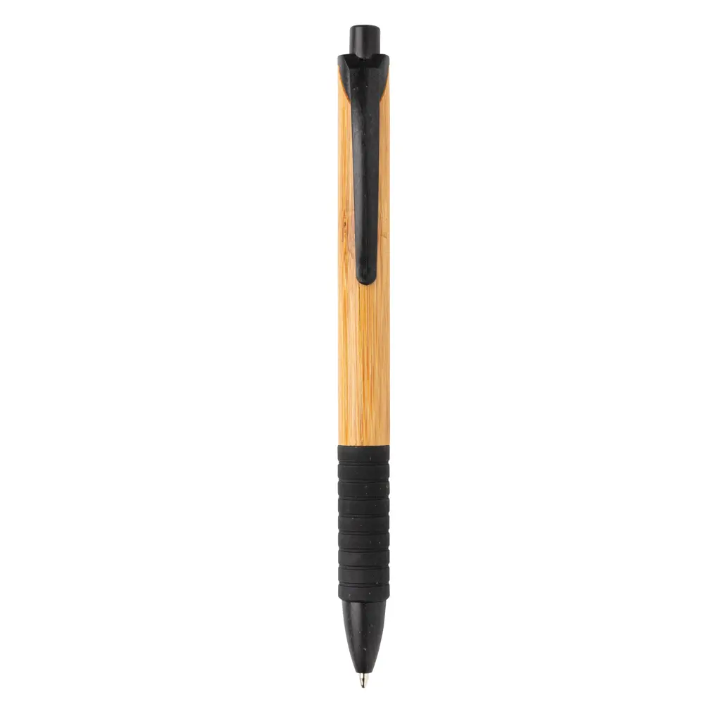Olovka od bambusa i pšenične slame P610.53 black-4