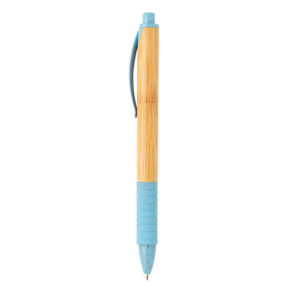 Olovka od bambusa i pšenične slame P610.53 blue-2