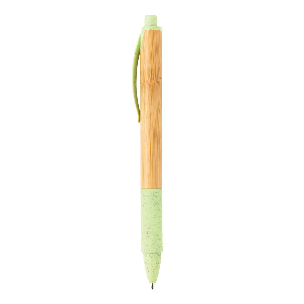 Olovka od bambusa i pšenične slame P610.53 green-2