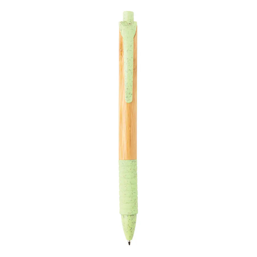 Olovka od bambusa i pšenične slame P610.53 green-4