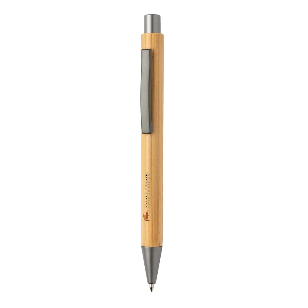 Kemijska olovka od bambusa tankog dizajna P610.56 brown-3