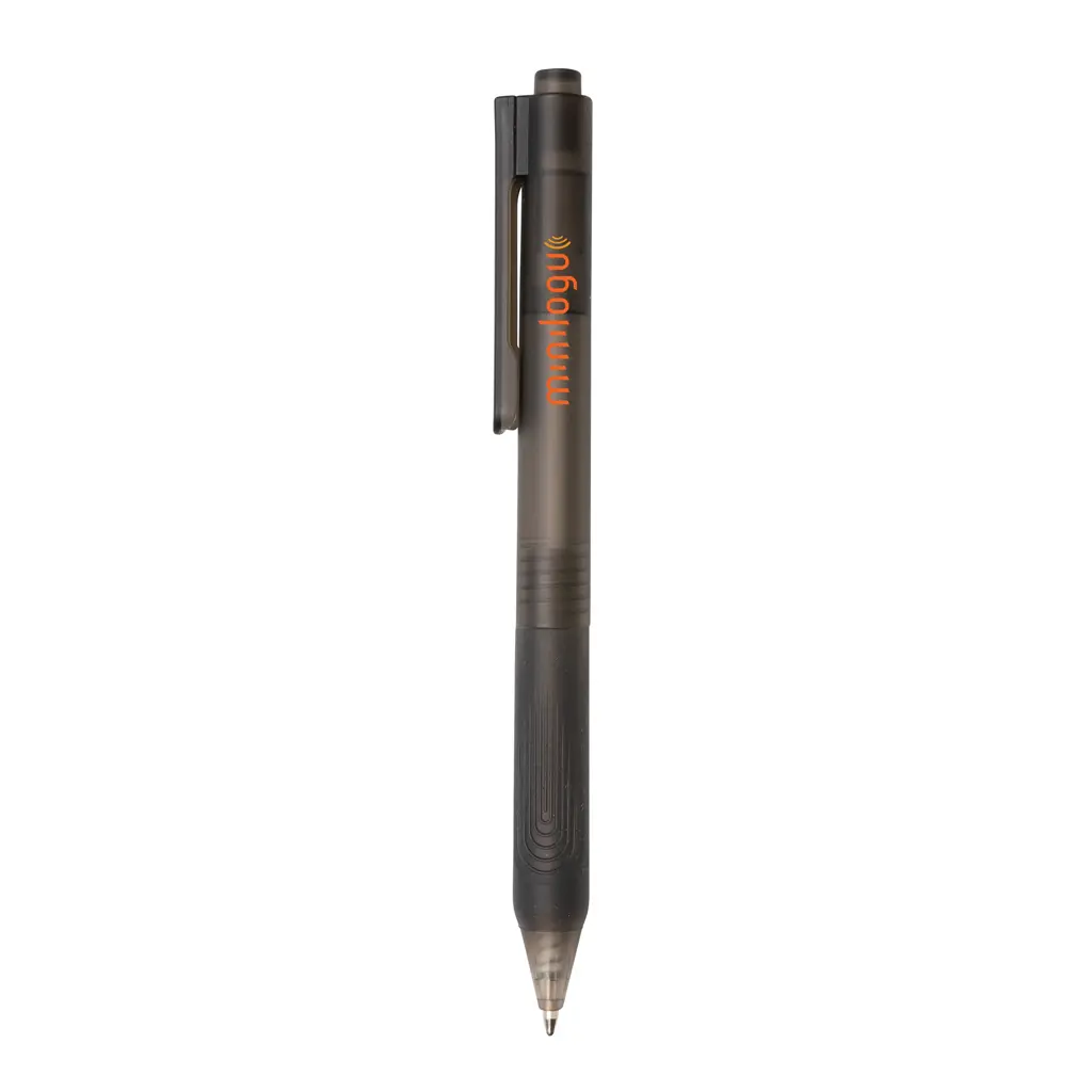 Matirana kemijska olovka sa silikonskim držačem X9 P610.79 black-3