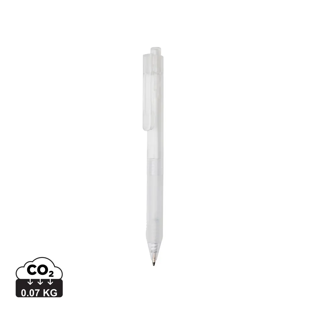 Matirana kemijska olovka sa silikonskim držačem X9 P610.79 white-0