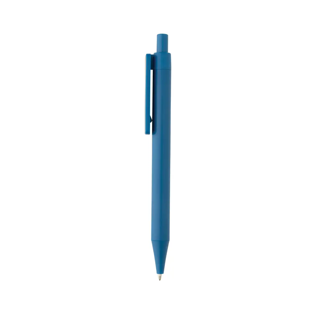 Kemijska olovka s klipsom od bambusa GRS RABS P611.08 blue-4