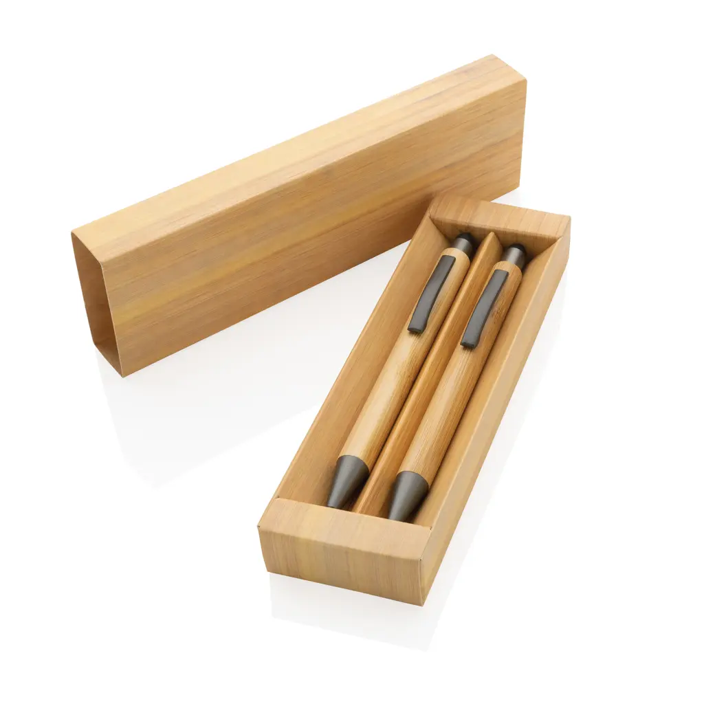 Kemijska olovka od bambusa u kutiji P611.10 brown-6