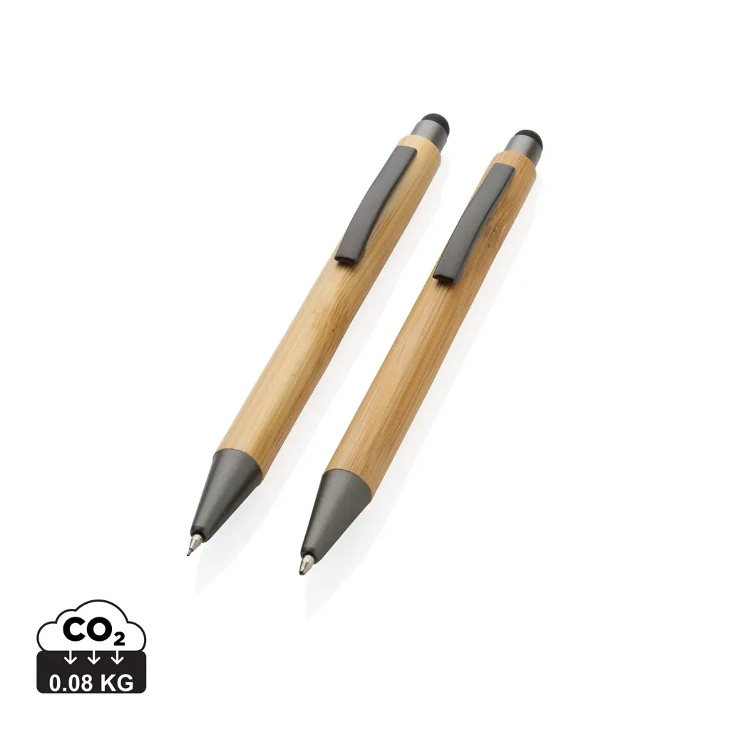 Kemijska olovka od bambusa u kutiji P611.10 brown-0