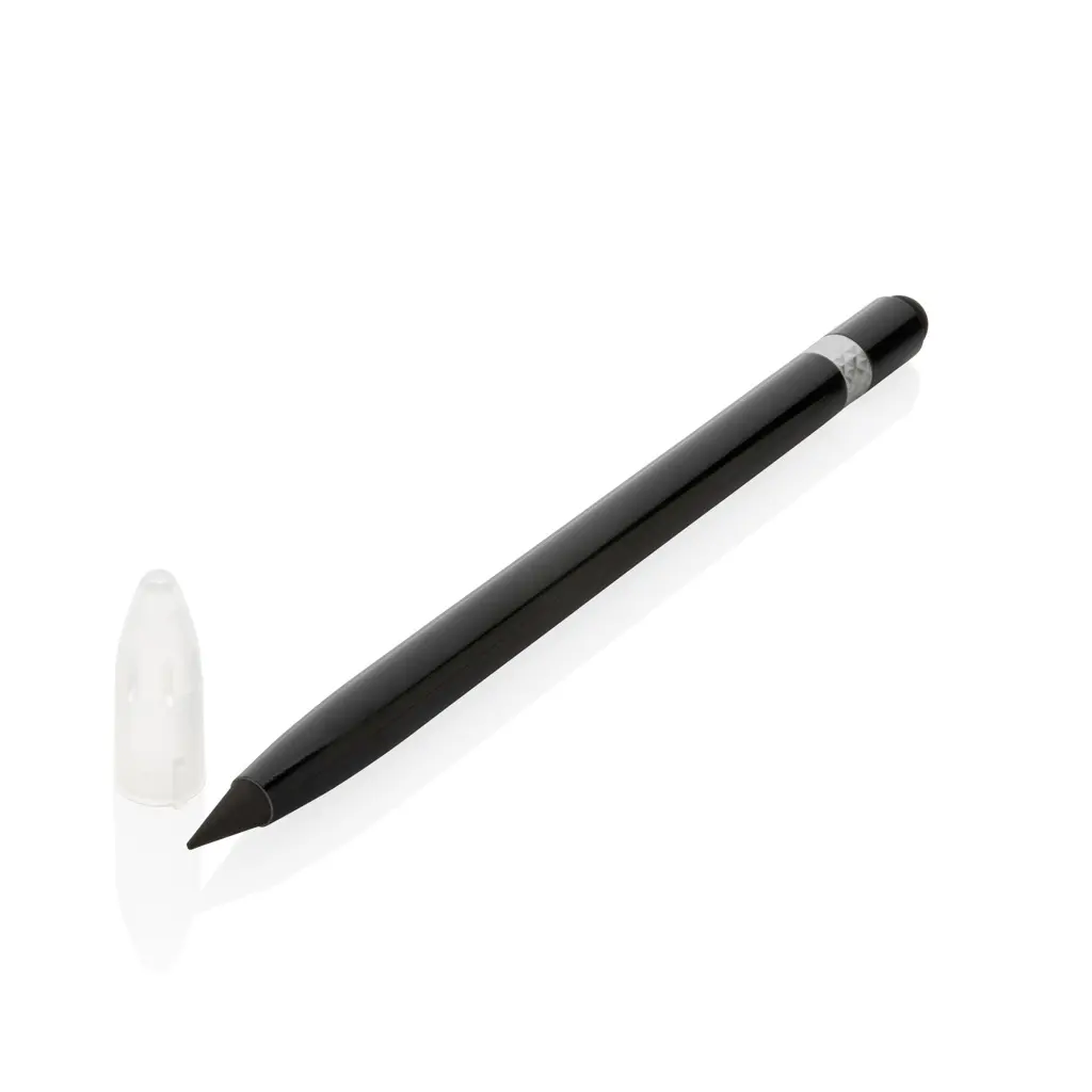 Aluminijska olovka bez tinte s gumicom P611.12 black-1