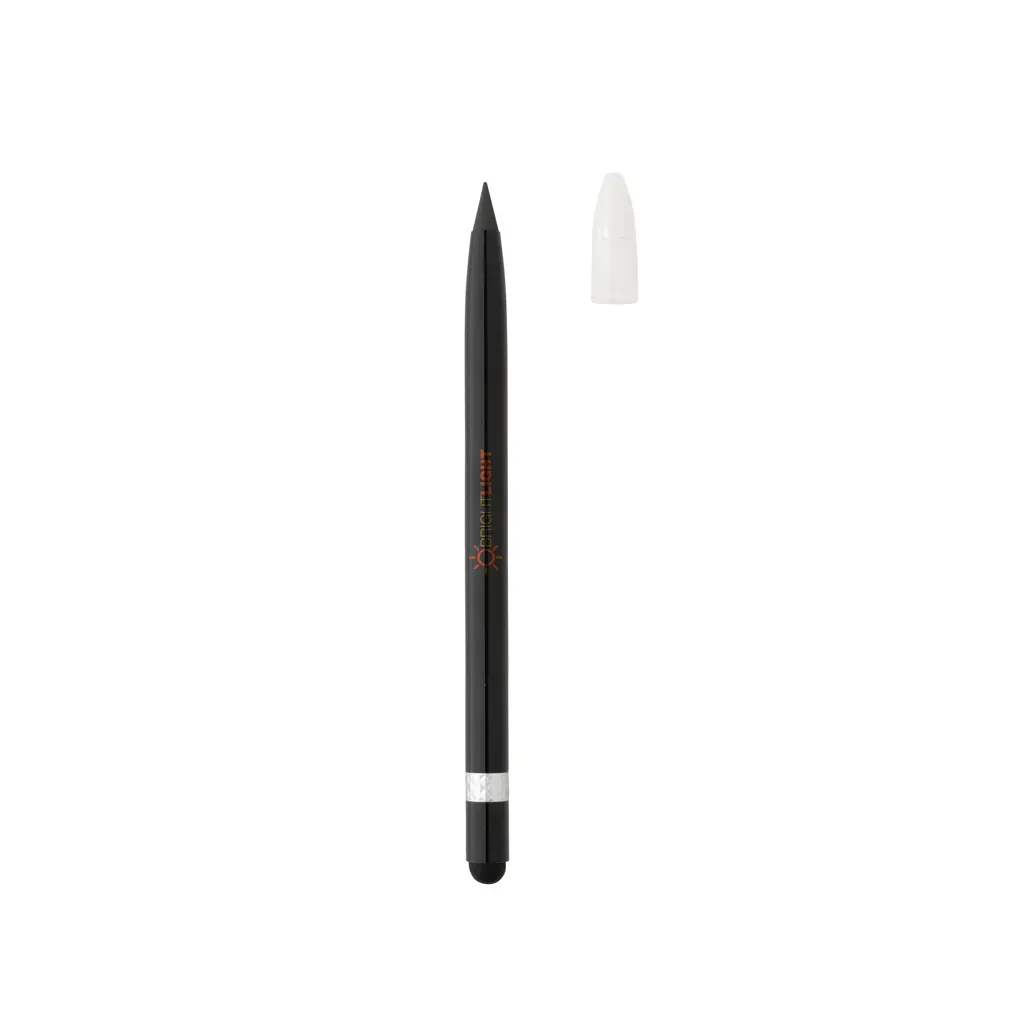 Aluminijska olovka bez tinte s gumicom P611.12 black-3