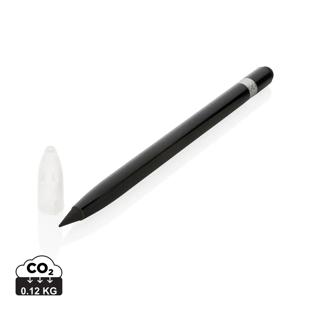 Aluminijska olovka bez tinte s gumicom P611.12 black-0