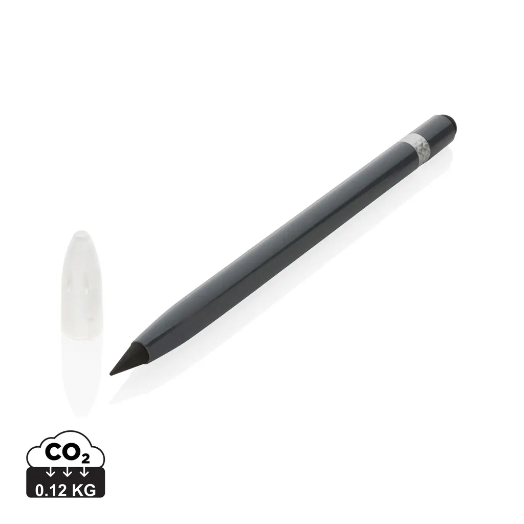 Aluminijska olovka bez tinte s gumicom P611.12 grey-0