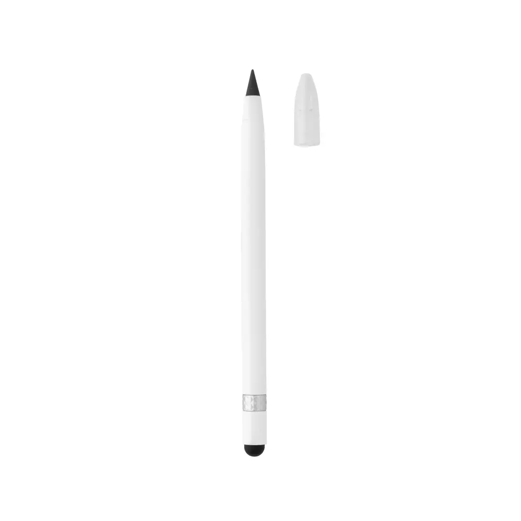 Aluminijska olovka bez tinte s gumicom P611.12 white-2