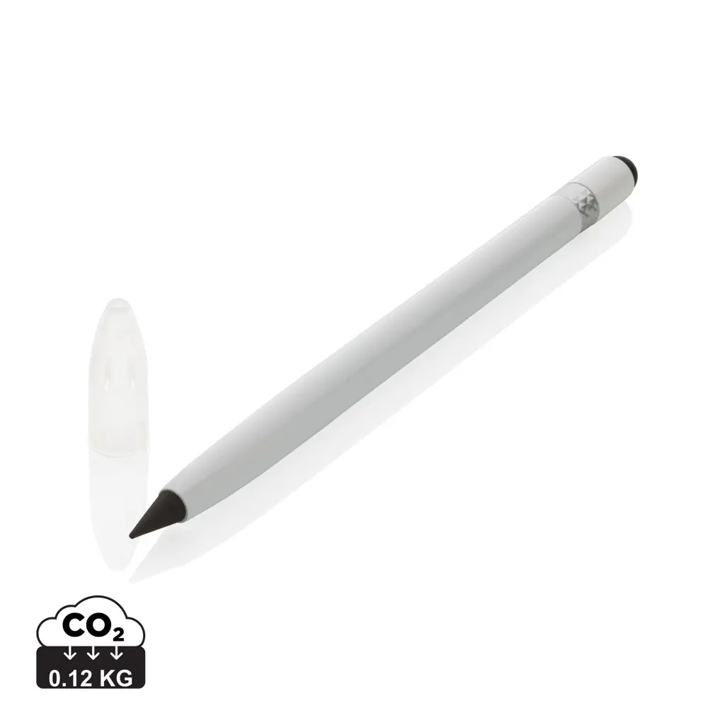 Aluminijska olovka bez tinte s gumicom P611.12 white-0