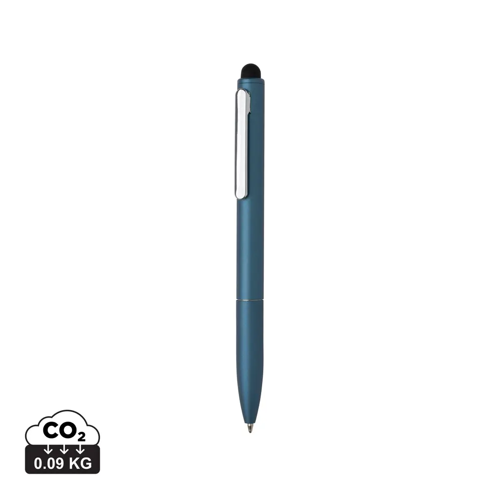 Touch screen kemijska olovka od recikliranog aluminija Kymi P611.23 royal blue-0