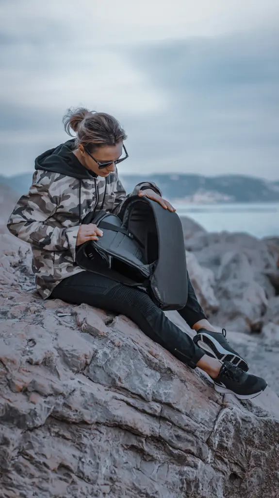 Ruksak Bobby Hero Regular sa zaštitom od krađe P705.29 black-35