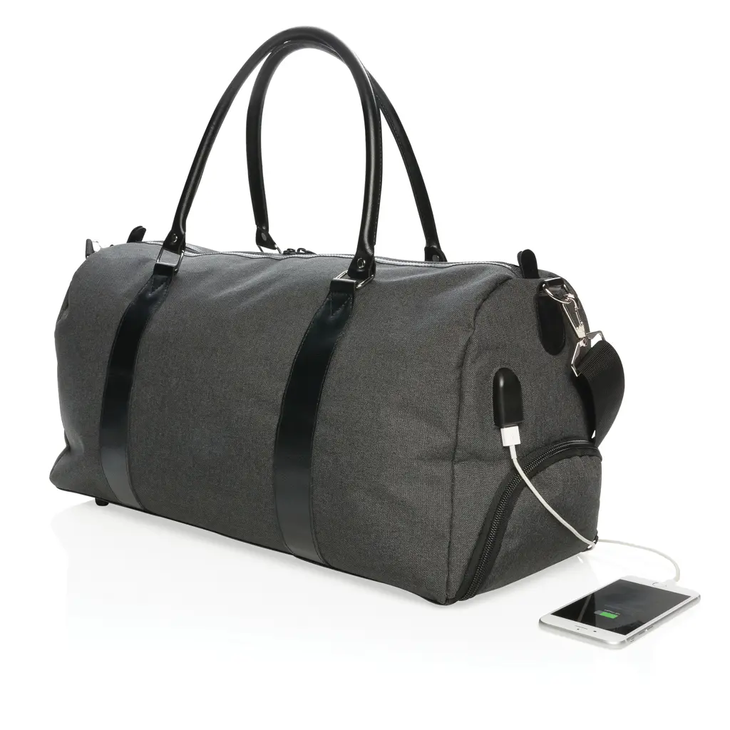 Vikend torba sa USB A izlazom P707.05 black-2
