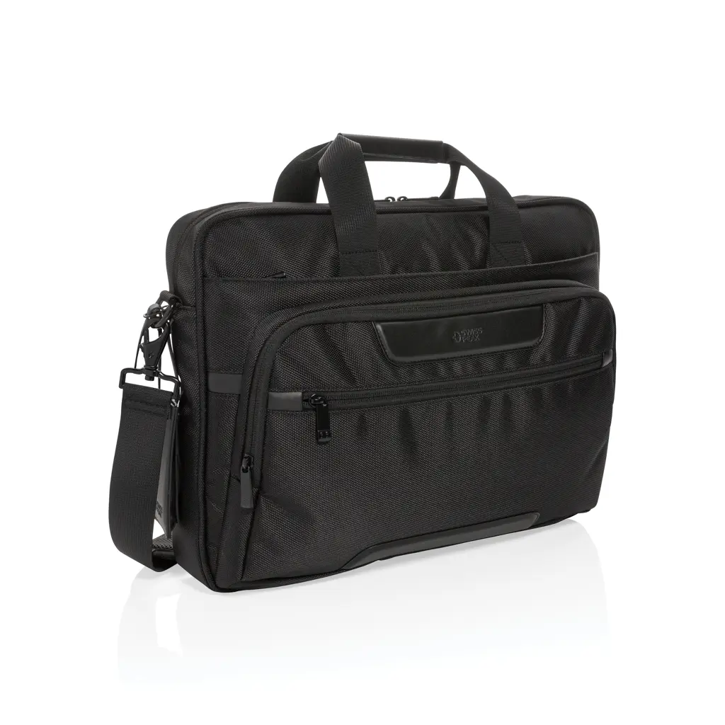 Torba za laptop 15,6" Swiss Peak RPET Voyager RFID P732.07 black-1