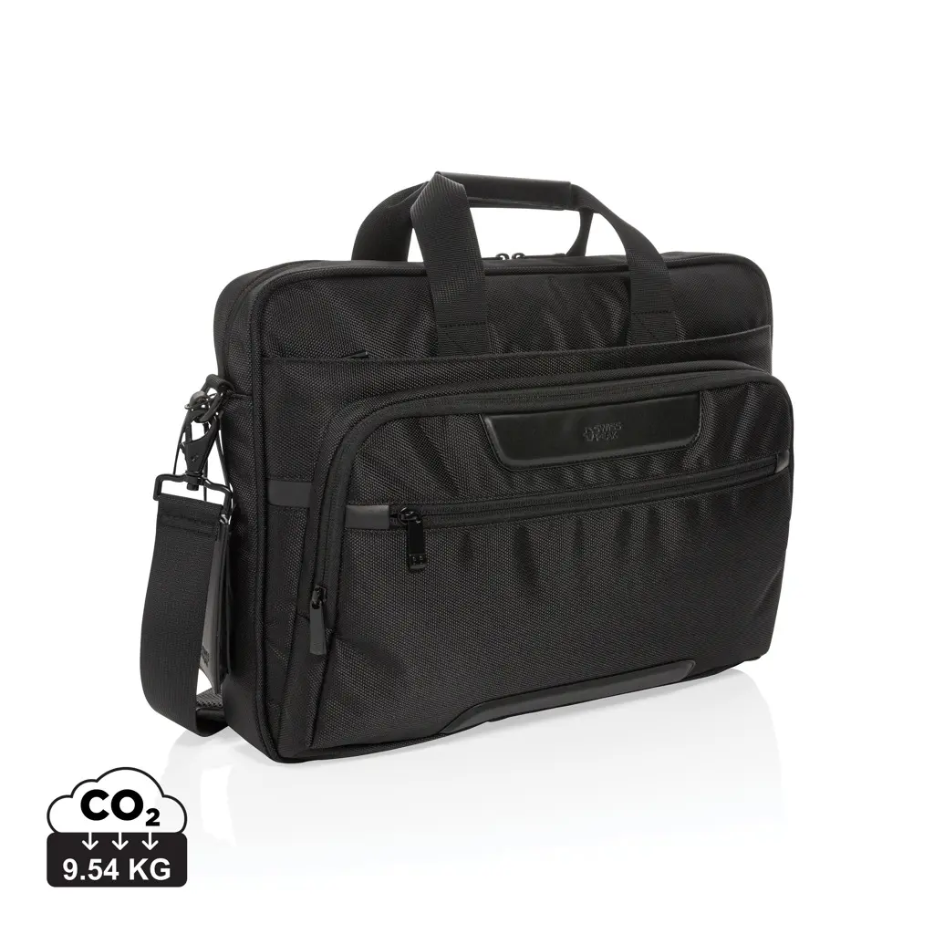 Torba za laptop 15,6" Swiss Peak RPET Voyager RFID P732.07 black-0