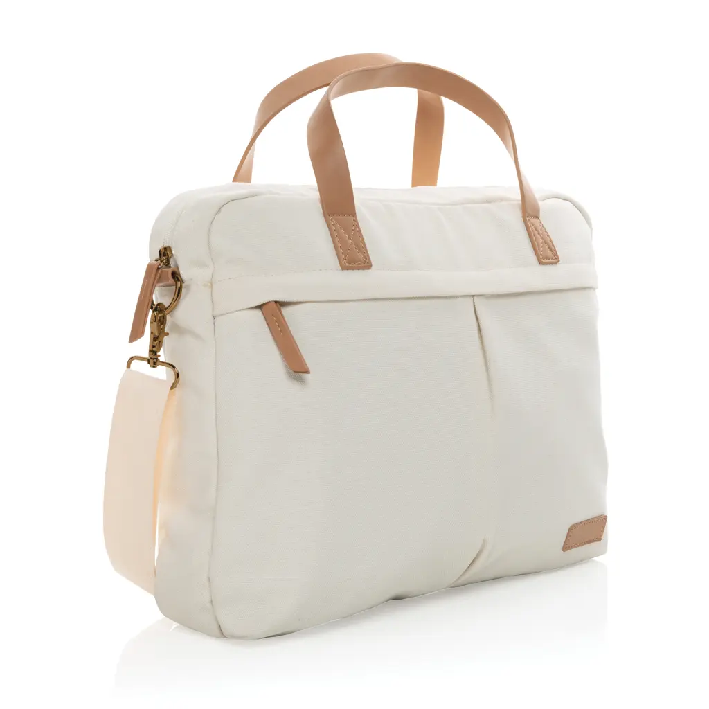 Torba za laptop od recikliranog platna Impact AWARE™ P760.23 off white-7