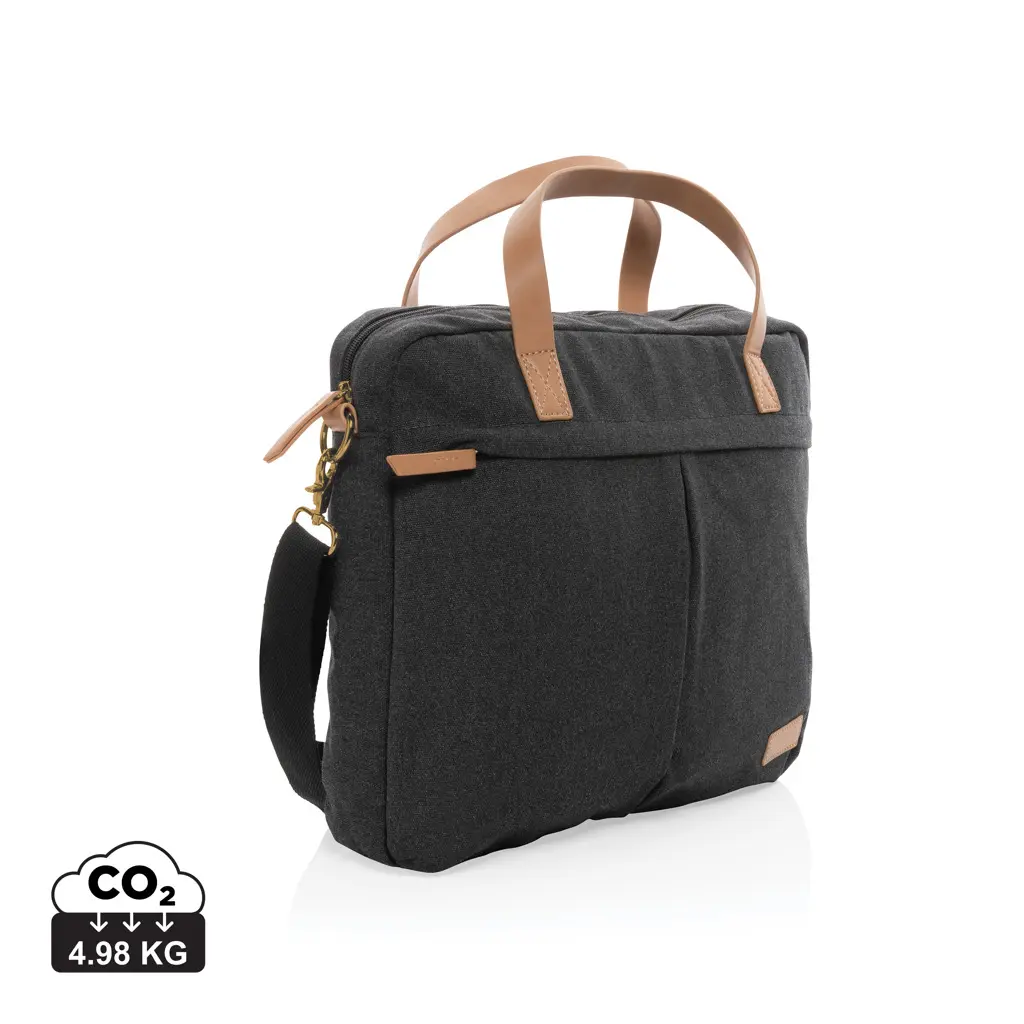 Torba za laptop od recikliranog platna Impact AWARE™ P760.23 black-0