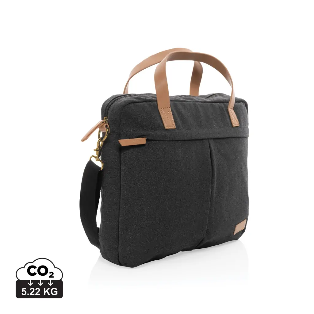 Torba za laptop od recikliranog platna Impact AWARE™ P760.23 black-11