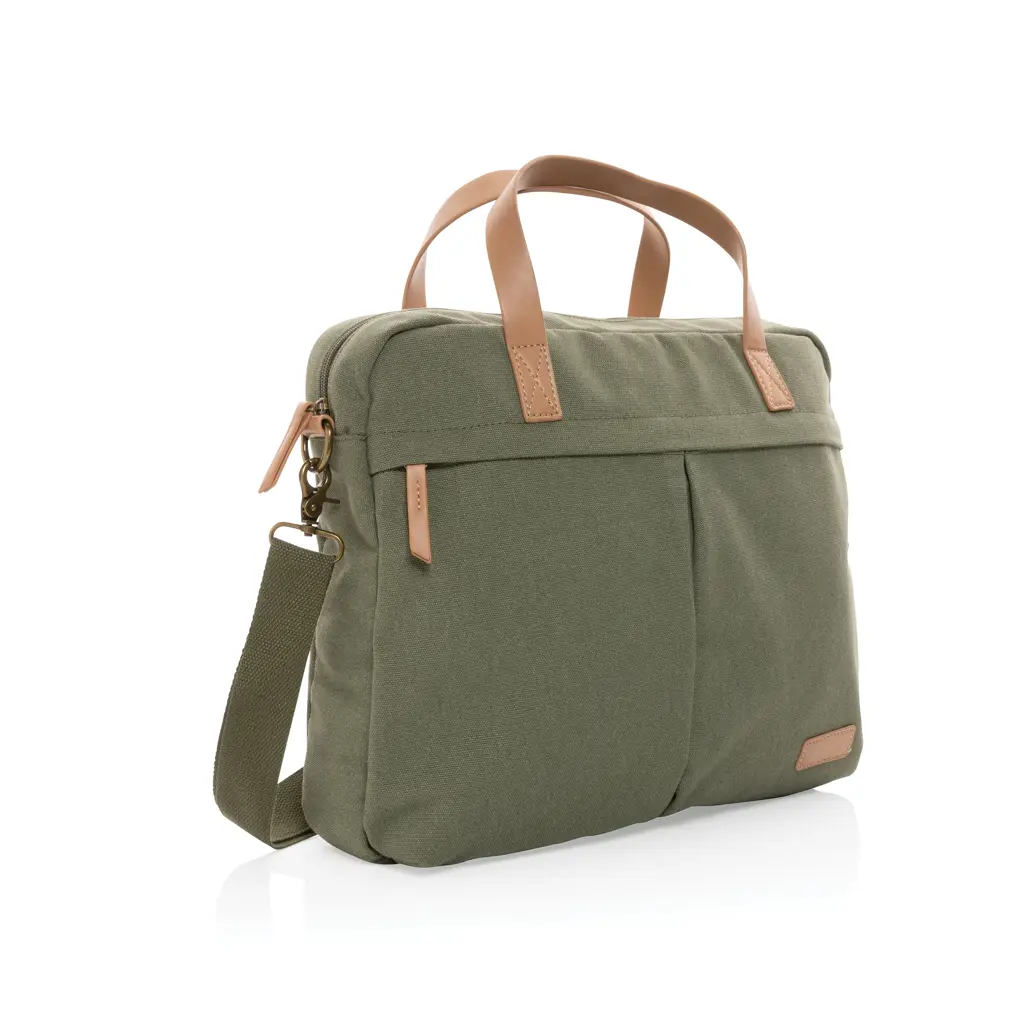 Torba za laptop od recikliranog platna Impact AWARE™ P760.23 green-1