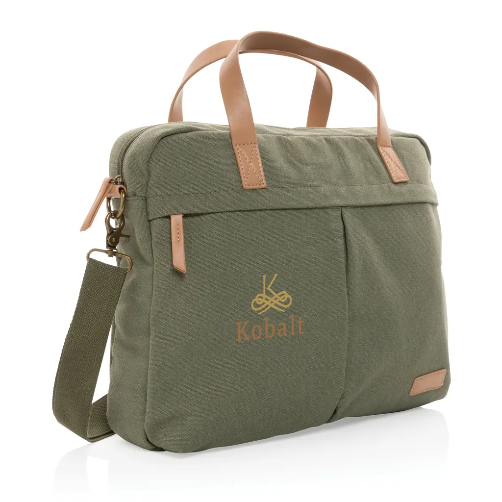 Torba za laptop od recikliranog platna Impact AWARE™ P760.23 green-3