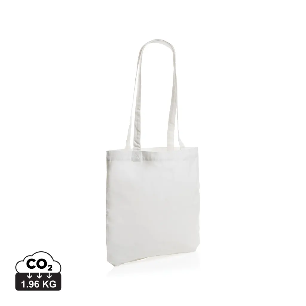 Vrećica za kupovinu od recikliranog pamuka 330 g/m² Impact AWARE™ P762.54 white-1