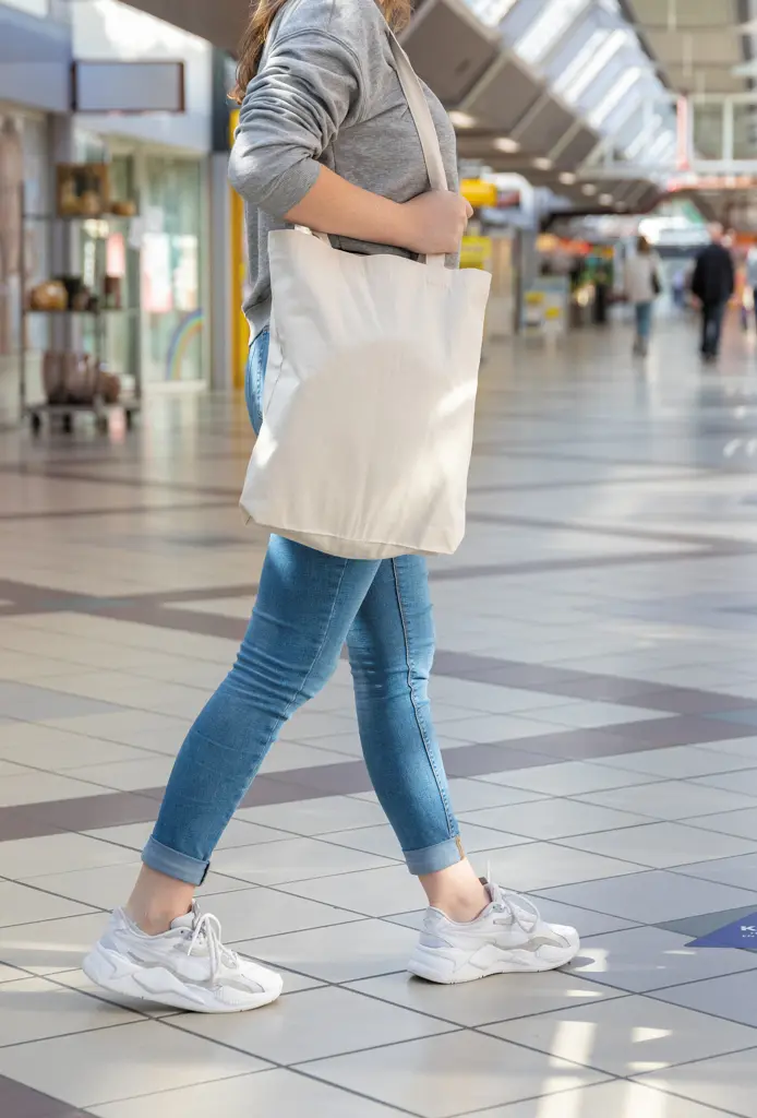 Vrećica za kupovinu od recikliranog pamuka 330 g/m² Impact AWARE™ P762.54 off white-10