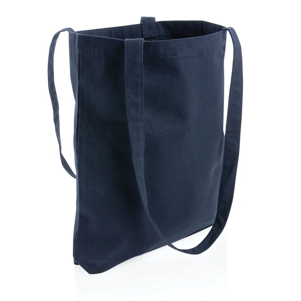 Vrećica za kupovinu od recikliranog pamuka 330 g/m² Impact AWARE™ P762.54 navy-6
