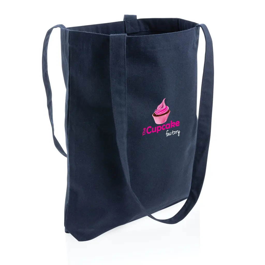Vrećica za kupovinu od recikliranog pamuka 330 g/m² Impact AWARE™ P762.54 navy-5