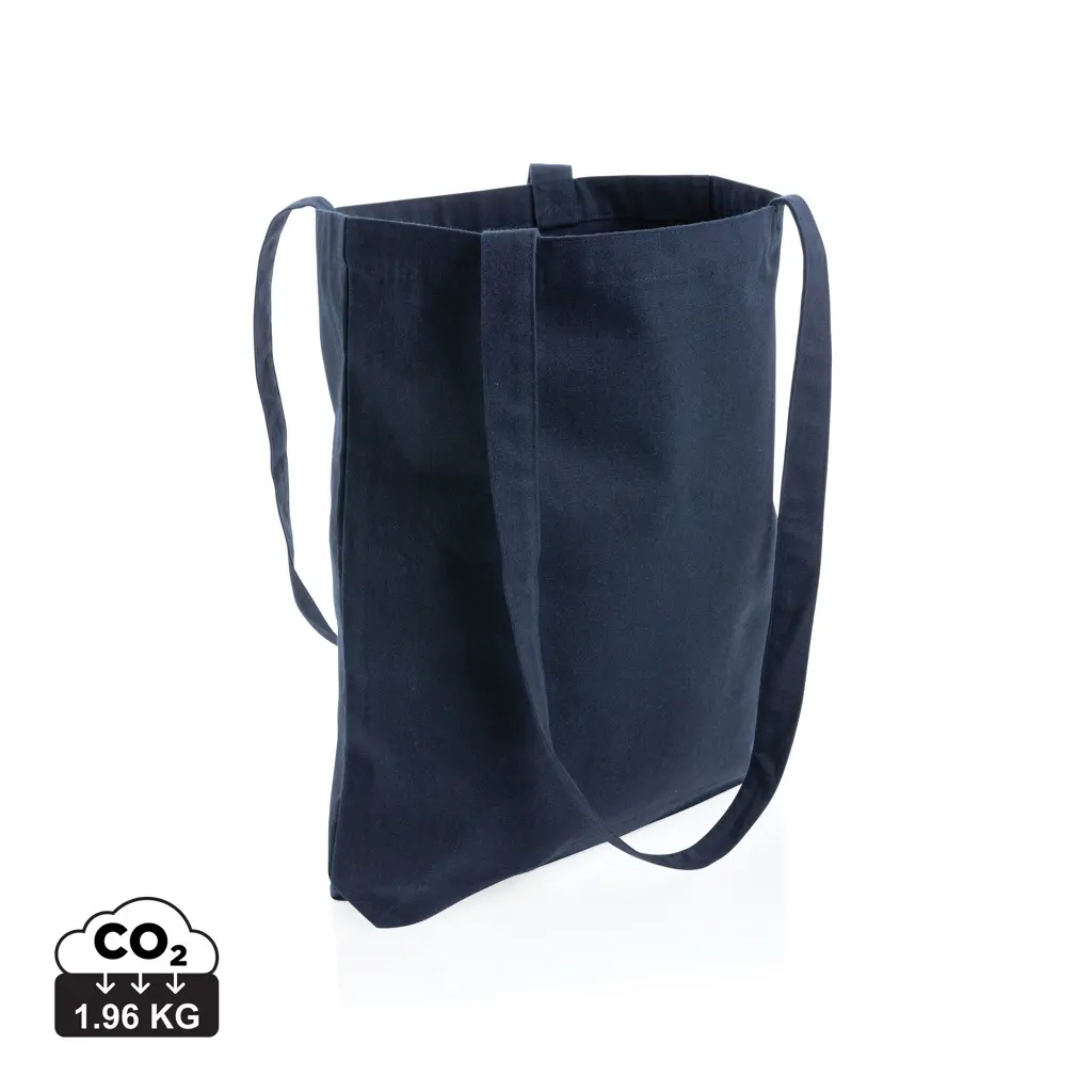 Vrećica za kupovinu od recikliranog pamuka 330 g/m² Impact AWARE™ P762.54 navy-0
