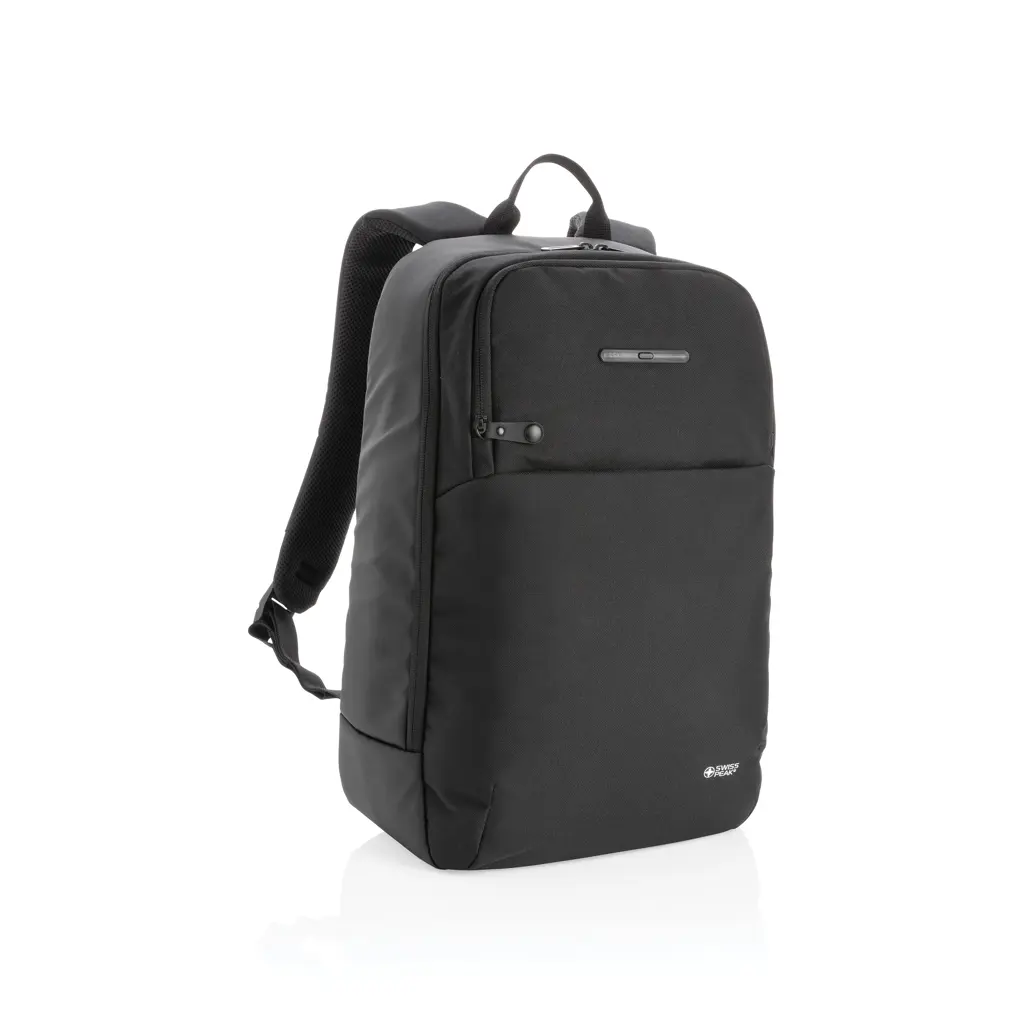 Ruksak za laptop s UV-C džepom za sterilizator Swiss Peak Heritage P762.55 black-1
