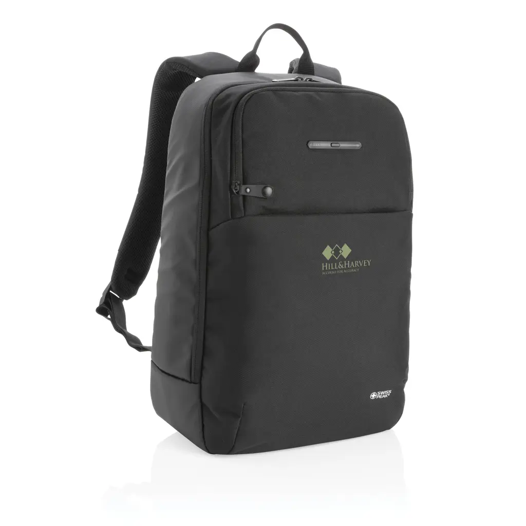 Ruksak za laptop s UV-C džepom za sterilizator Swiss Peak Heritage P762.55 black-3