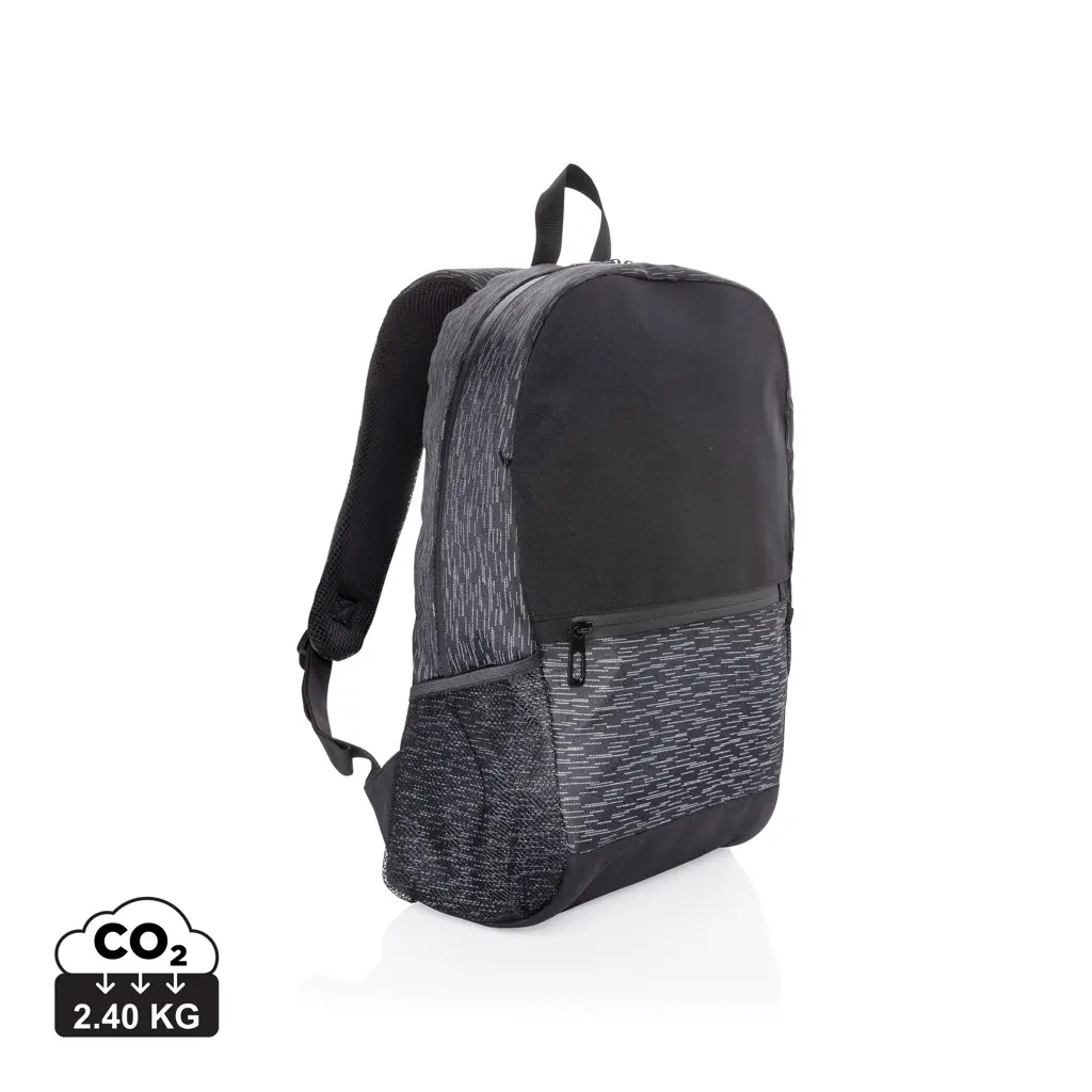 Reflektirajući ruksak za laptop AWARE™ RPET P762.60 black-0