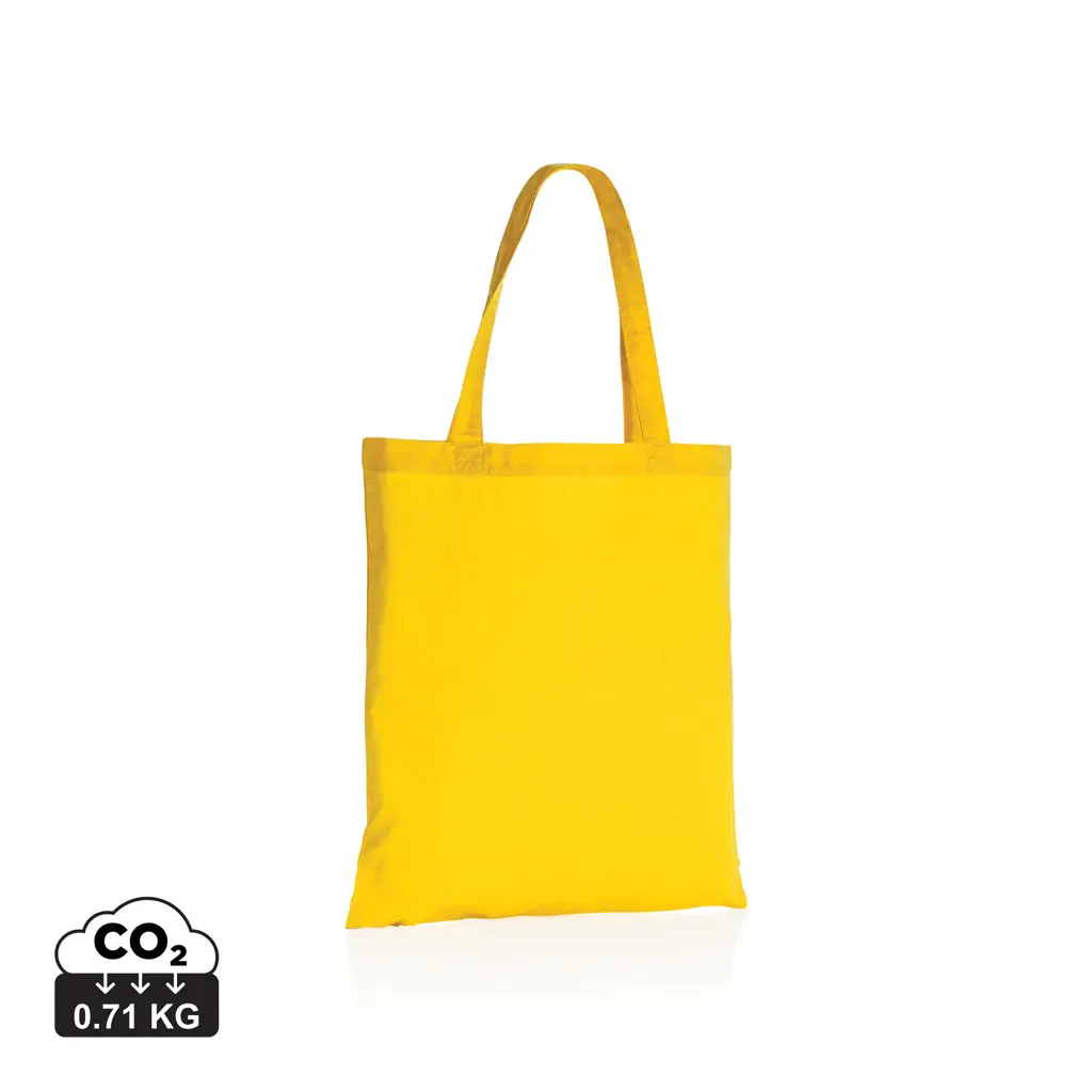 Vrećica za kupovinu od recikliranog pamuka 145 g Impact AWARE™ P762.62 yellow-0
