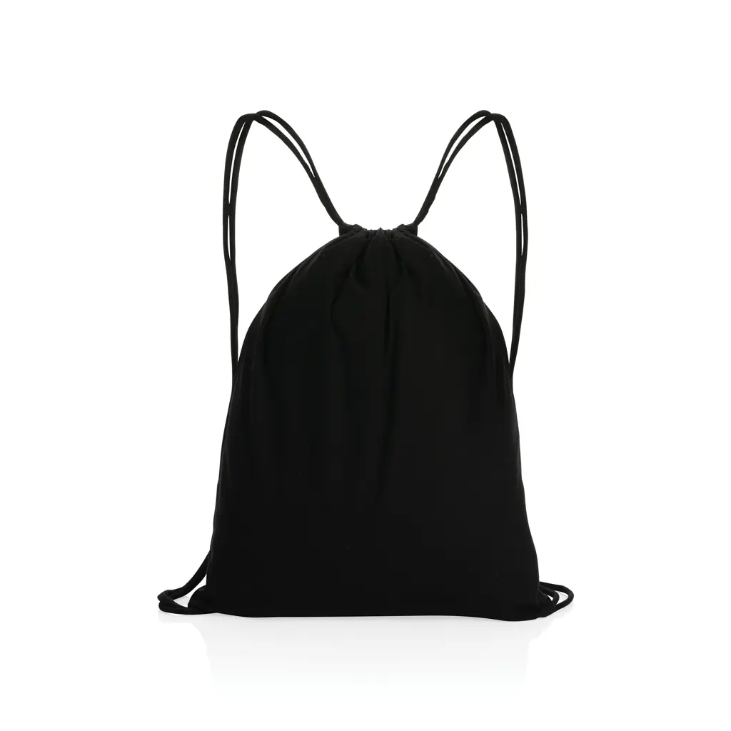 Ruksak s vezicama od recikliranog pamuka 145 g P762.63 black-1