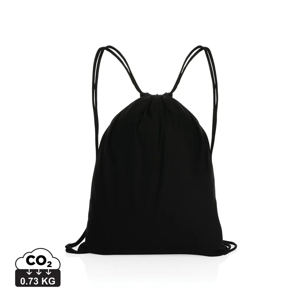 Ruksak s vezicama od recikliranog pamuka 145 g P762.63 black-0