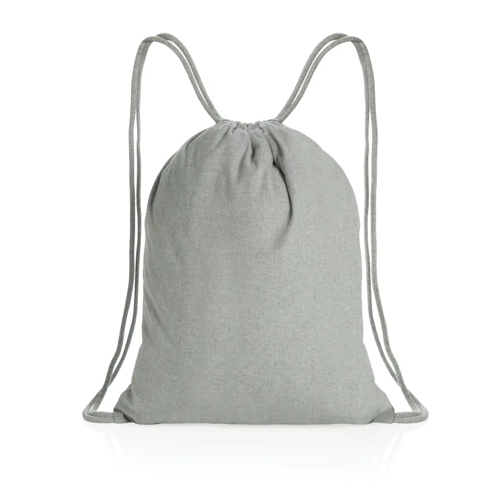 Ruksak s vezicama od recikliranog pamuka 145 g P762.63 grey-4