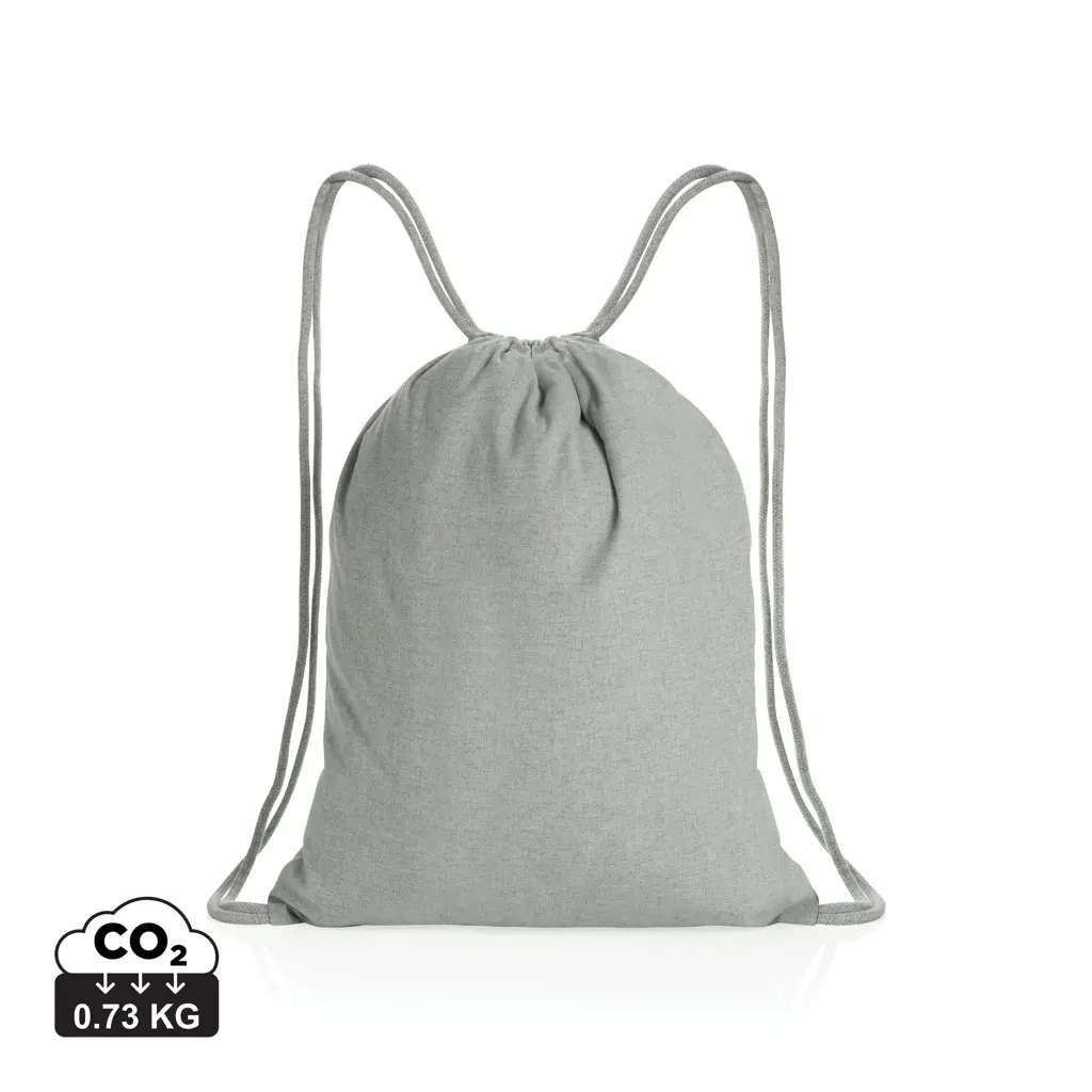 Ruksak s vezicama od recikliranog pamuka 145 g P762.63 grey-0
