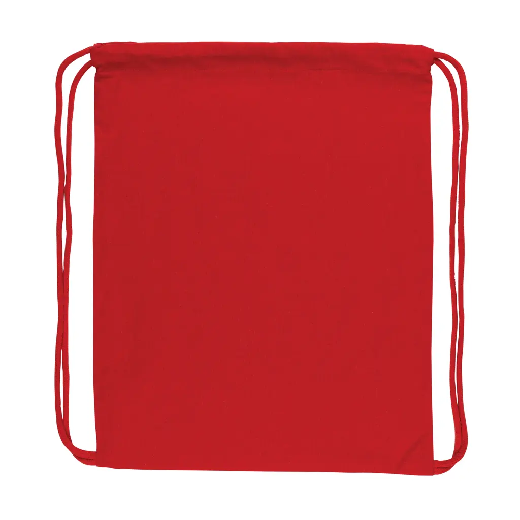 Ruksak s vezicama od recikliranog pamuka 145 g P762.63 red-2