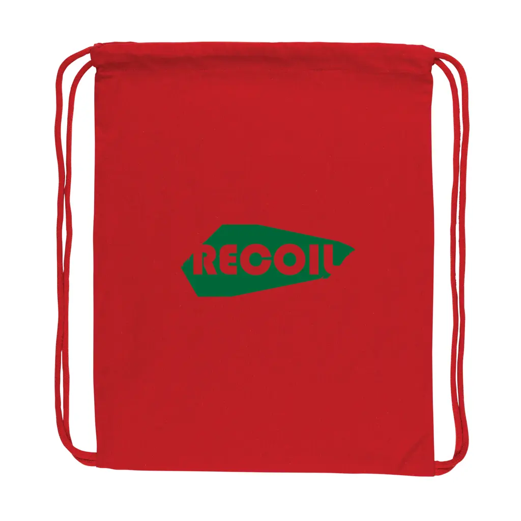 Ruksak s vezicama od recikliranog pamuka 145 g P762.63 red-3