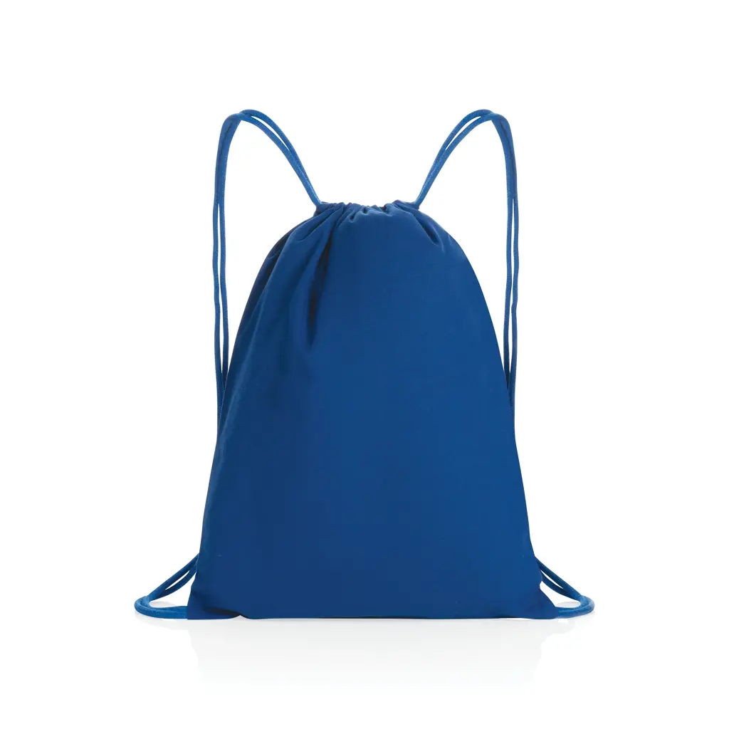 Ruksak s vezicama od recikliranog pamuka 145 g P762.63 blue-1