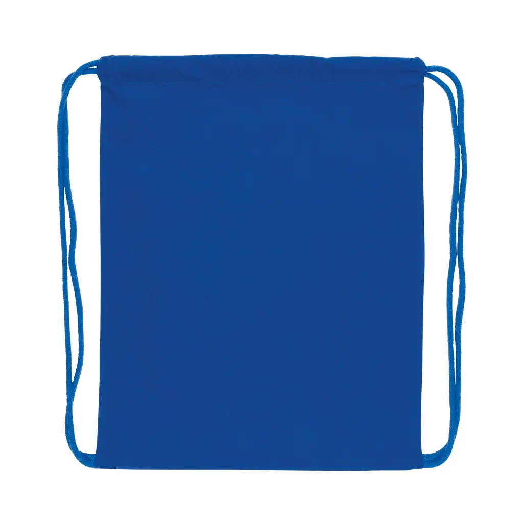 Ruksak s vezicama od recikliranog pamuka 145 g P762.63 blue-2