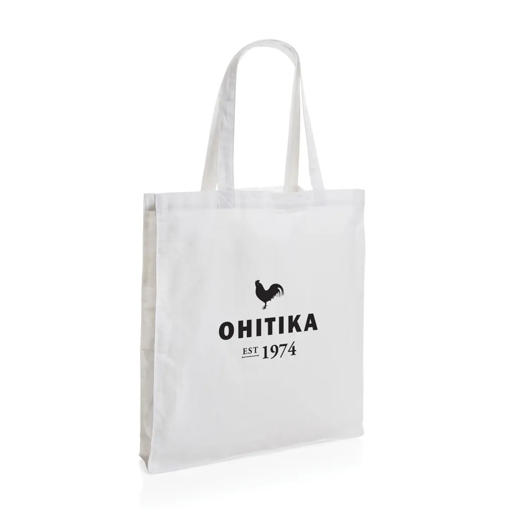 Torba od recikliranog pamuka s dnom 145 g Impact AWARE™ P762.64 white-3